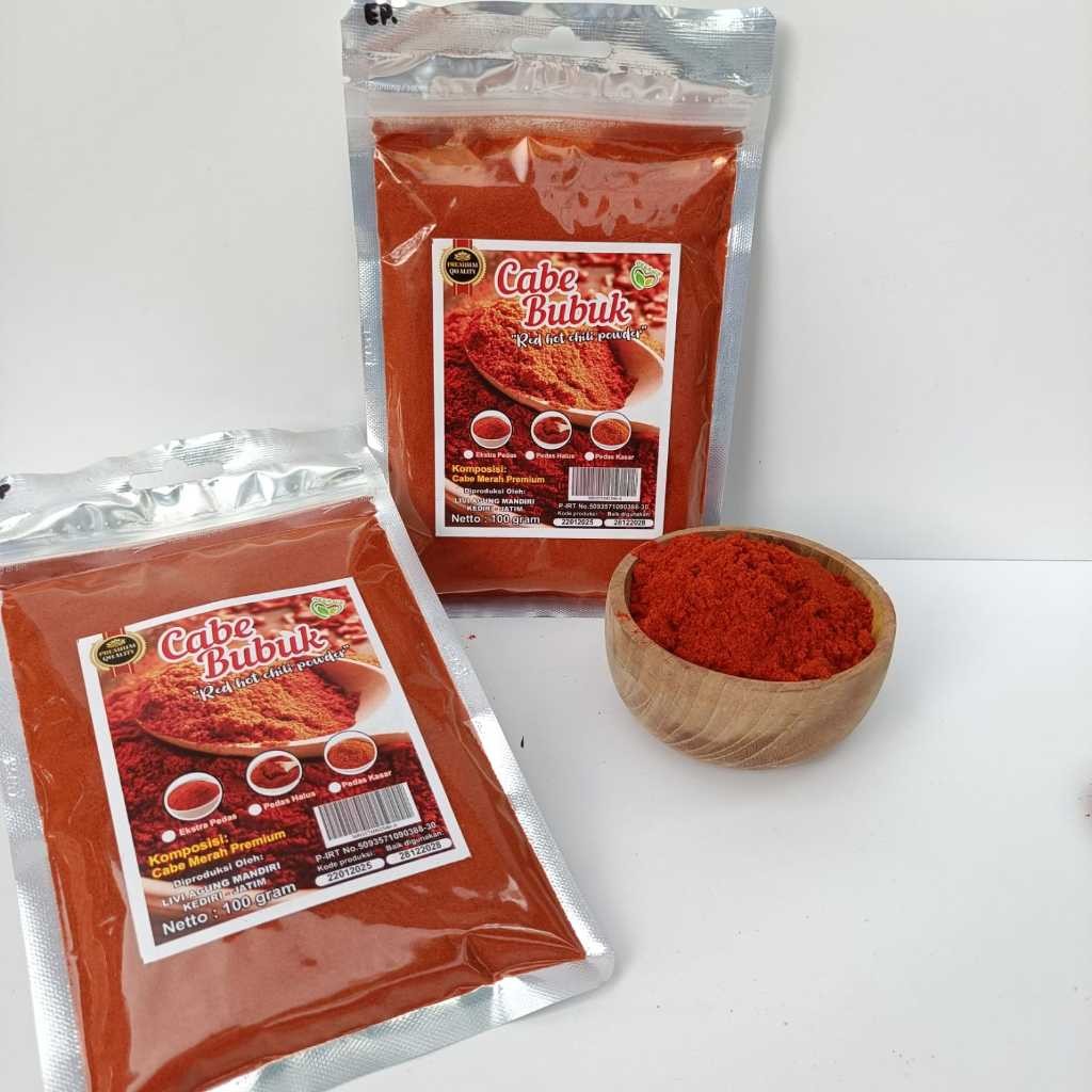 

Bubuk Cabe Pedas Hot - 500 gr | Pedas Halus | Pedas Kasar | Ekstra Pedas