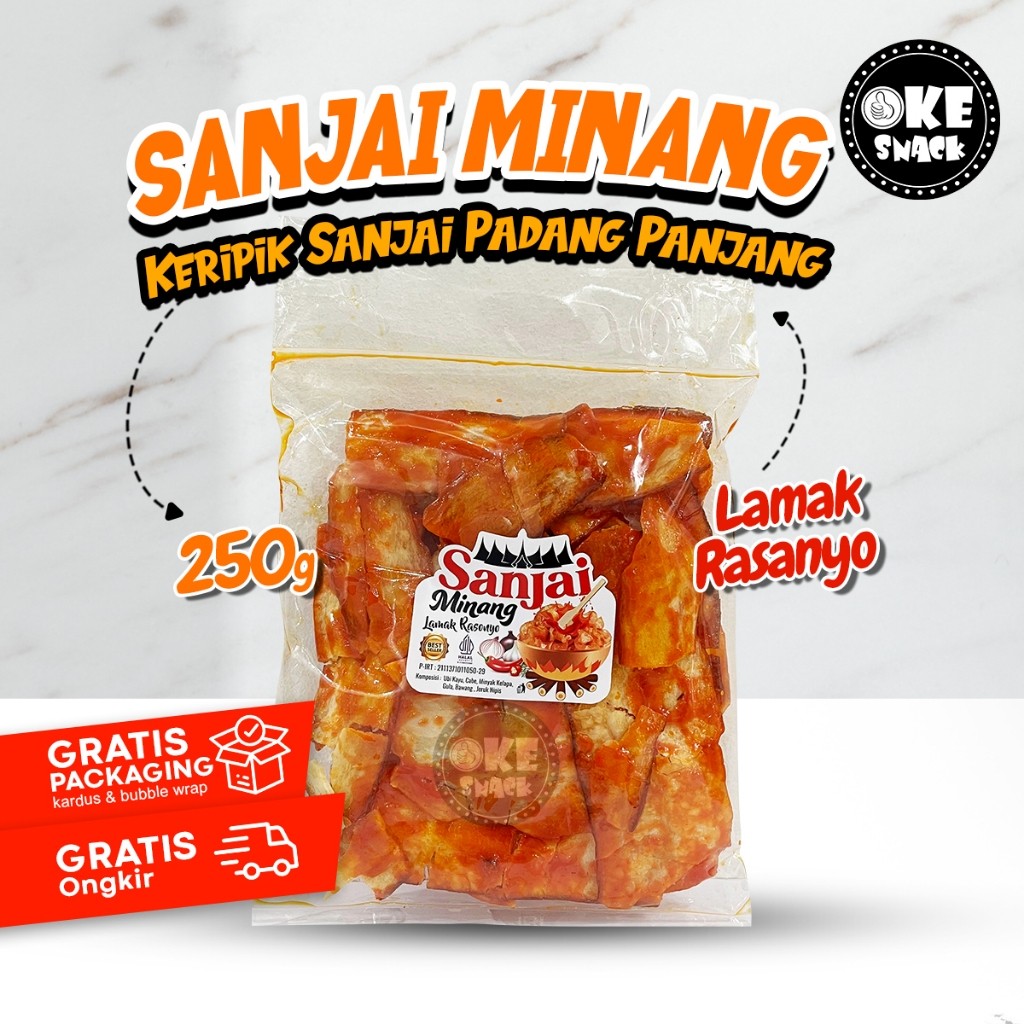 

Keripik Sanjai Minang Panjang 200g
