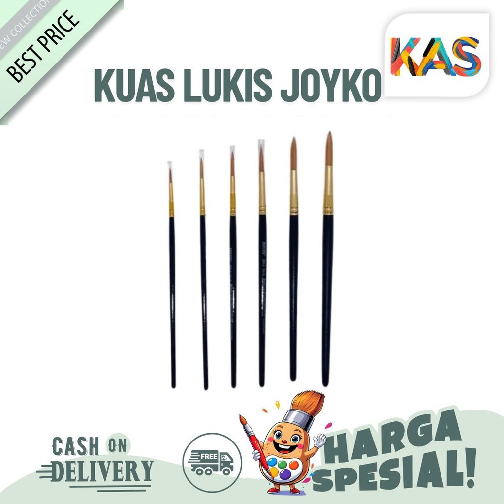 

Kuas Lukis Joyko Br 6 Bahan Nilon Ready 14 ukuran - Beli Satuan