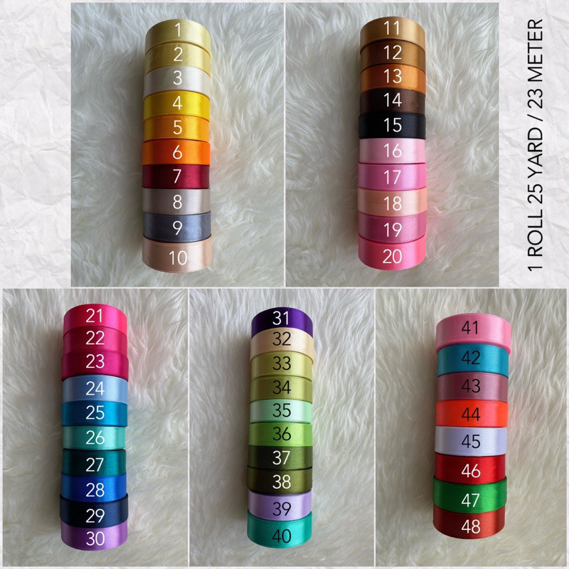 

Pita Satin 1 INCH / 2,5 CM 25 YARD (BRAND SAKURA)