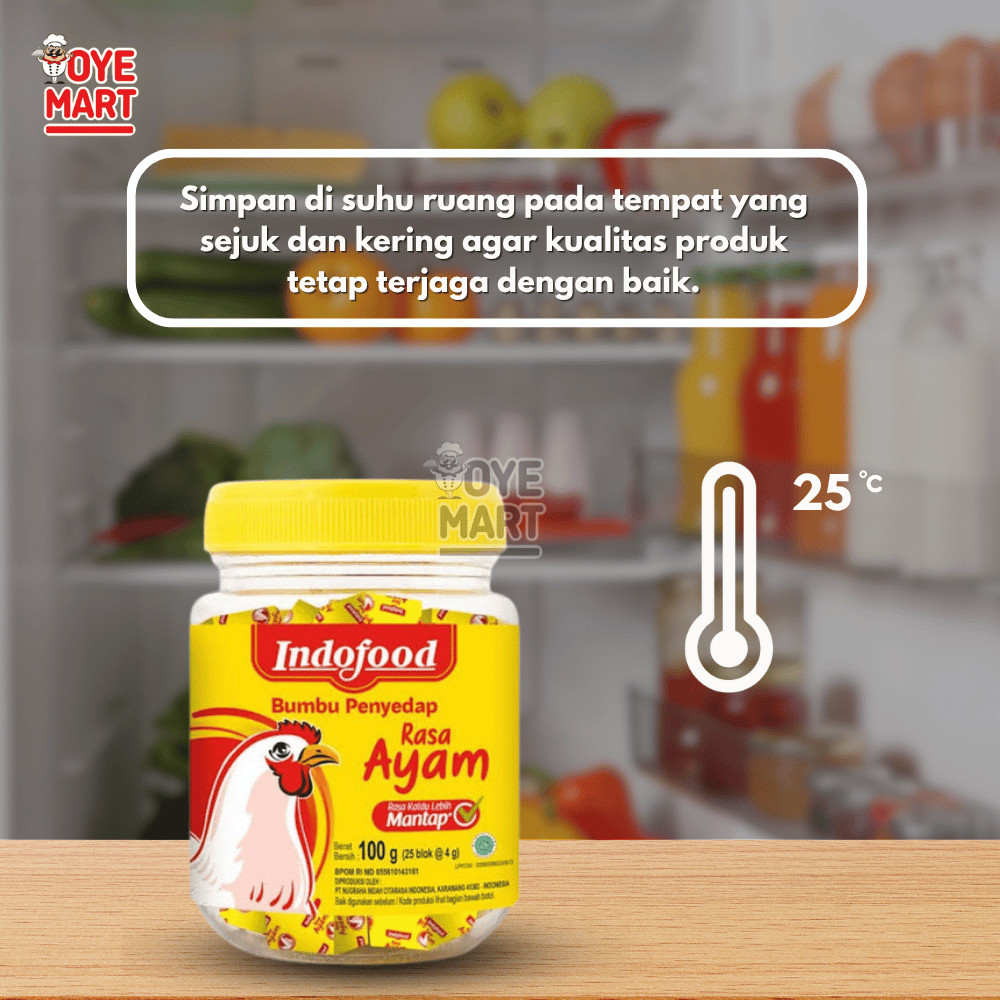 

Classica2106 Indofood Bumbu Penyedap Rasa Ayam 100Gr Isi 25 Cube