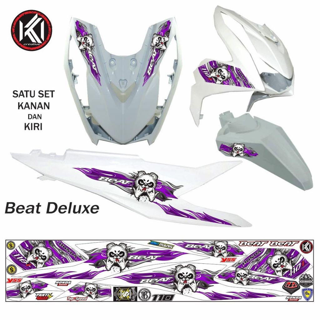 STRIPING KEREN STICKER STRIPING VARIASI HONDA BEAT DELUXE 2019-2023
