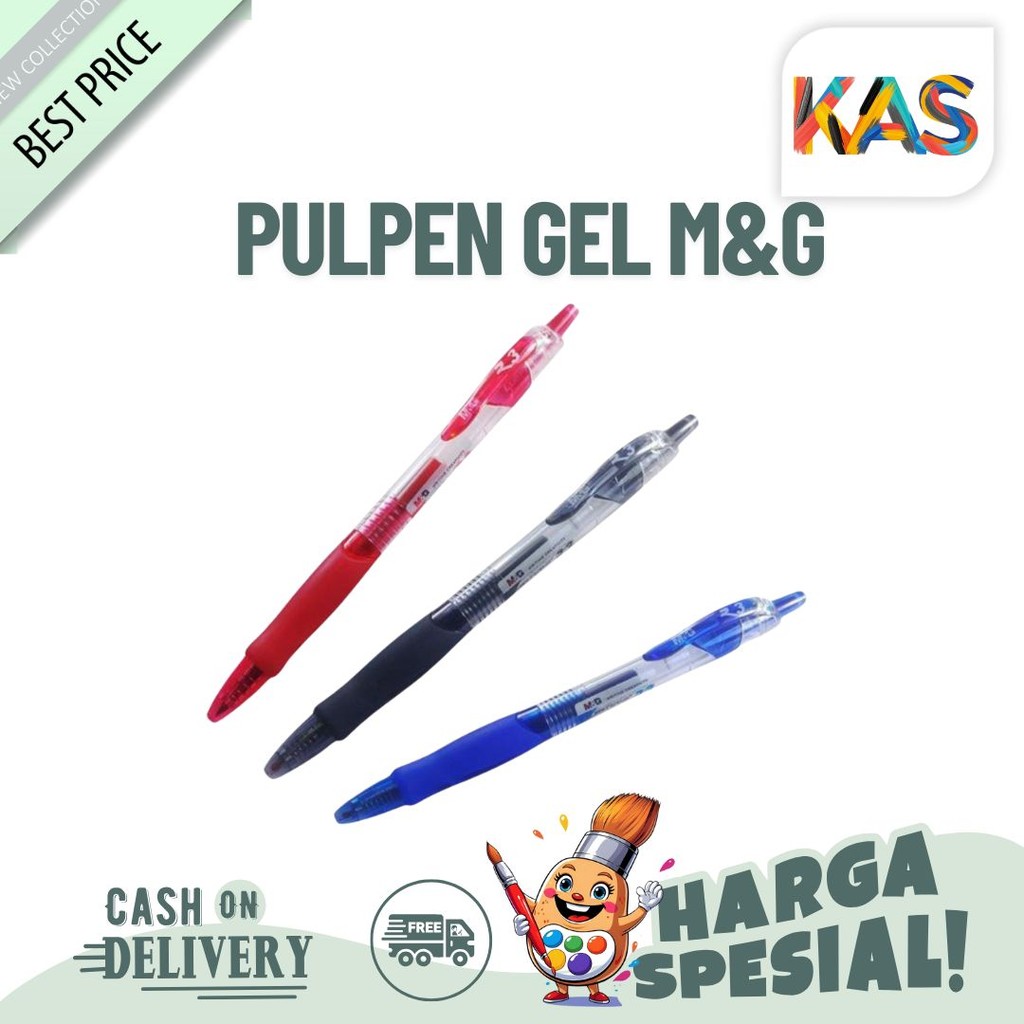 

Pulpen Gel M&G R3 3 Warna Tip 0.5 #AGP02372 - Satuan