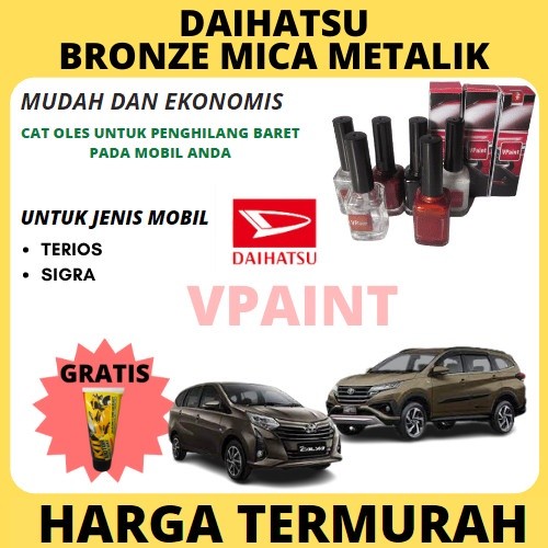 CAT MOBIL DAIHATSU TERIOS,SIGRA WARNA BRONZE METALIK CAT OLES PENGHILANG BARET..TERMURAH