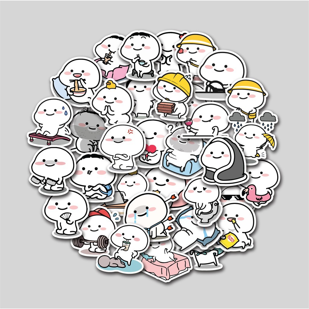 STICKER PACK QUBY PENTOL | STIKER TUMBLER LAPTOP | STICKER KOPER HELM