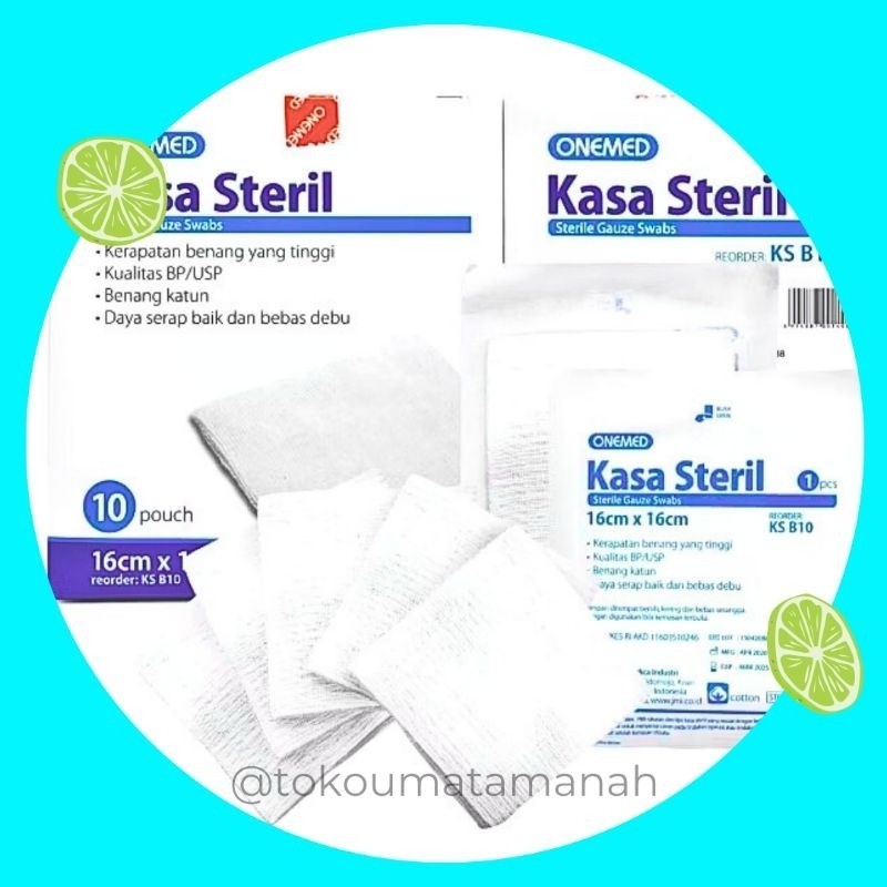 BEST SELLER KASA STERIL Kasa Steril Bayi, kasa steril untuk luka operasi, Kasa steril onemed, Kasa s