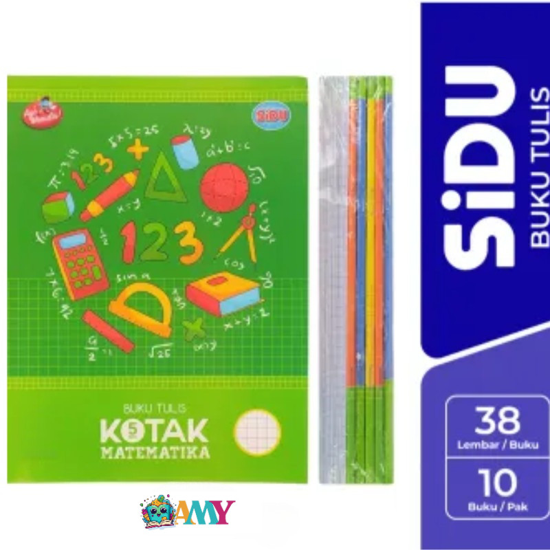 

Sidu BUKU STRIMIN 38 ISI 10 5MM Amy Stasionary