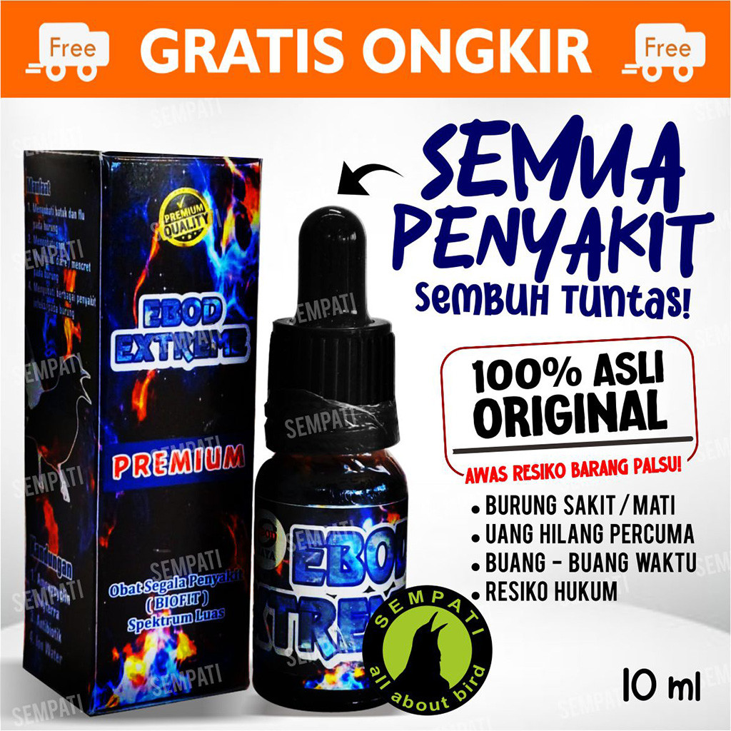 SEMPATI Ebod Extreme Premium Obat Segala Penyakit Burung (Biofit) Spektrum Luas Obat Burung Murai Lo