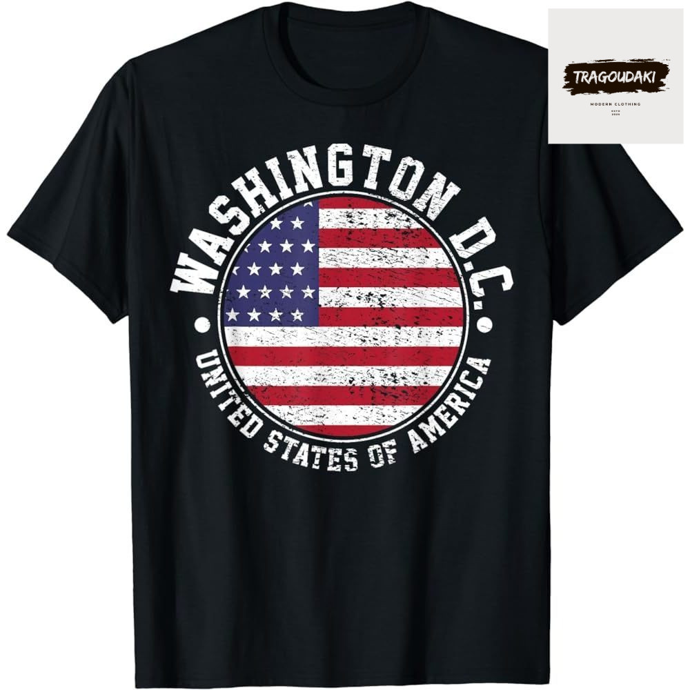 BAJU Oleh-oleh Amerika Washington DC - Kaos Souvenir AMERIKA USA Washington DC BATCH 4 Bahan cotton 