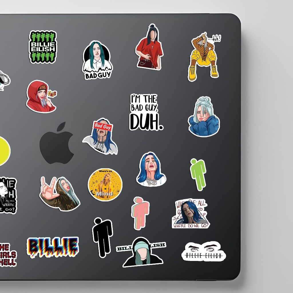 

Stiker Billie Eilish Artist Pack | Stiker Anti Air Anti Luntur | Sticker Aesthetic Hp Laptop