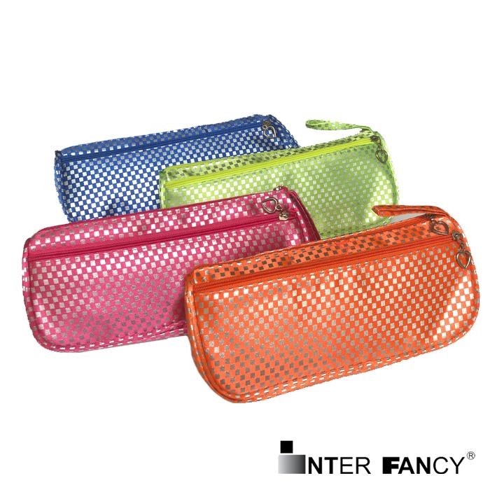 

Kotak Pensil / Tepak Pensil / Tempat Pensil / Pencil Case Double Zipper Fluorescent, dengan warna warna yang ceriah, ada kantongnya, cocok dipakai untuk anak sekolah atau di kantoran