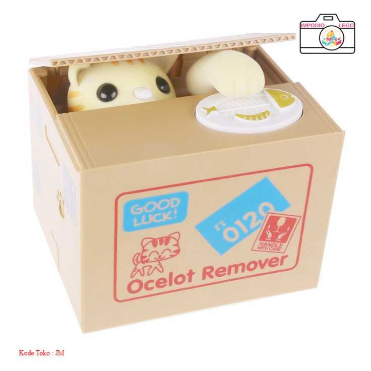 Celengan Kucing Lucu Steal Money Cat Piggy Bank - 0120 | Produk Unik Berkualitas [IMPODIO LEGO]