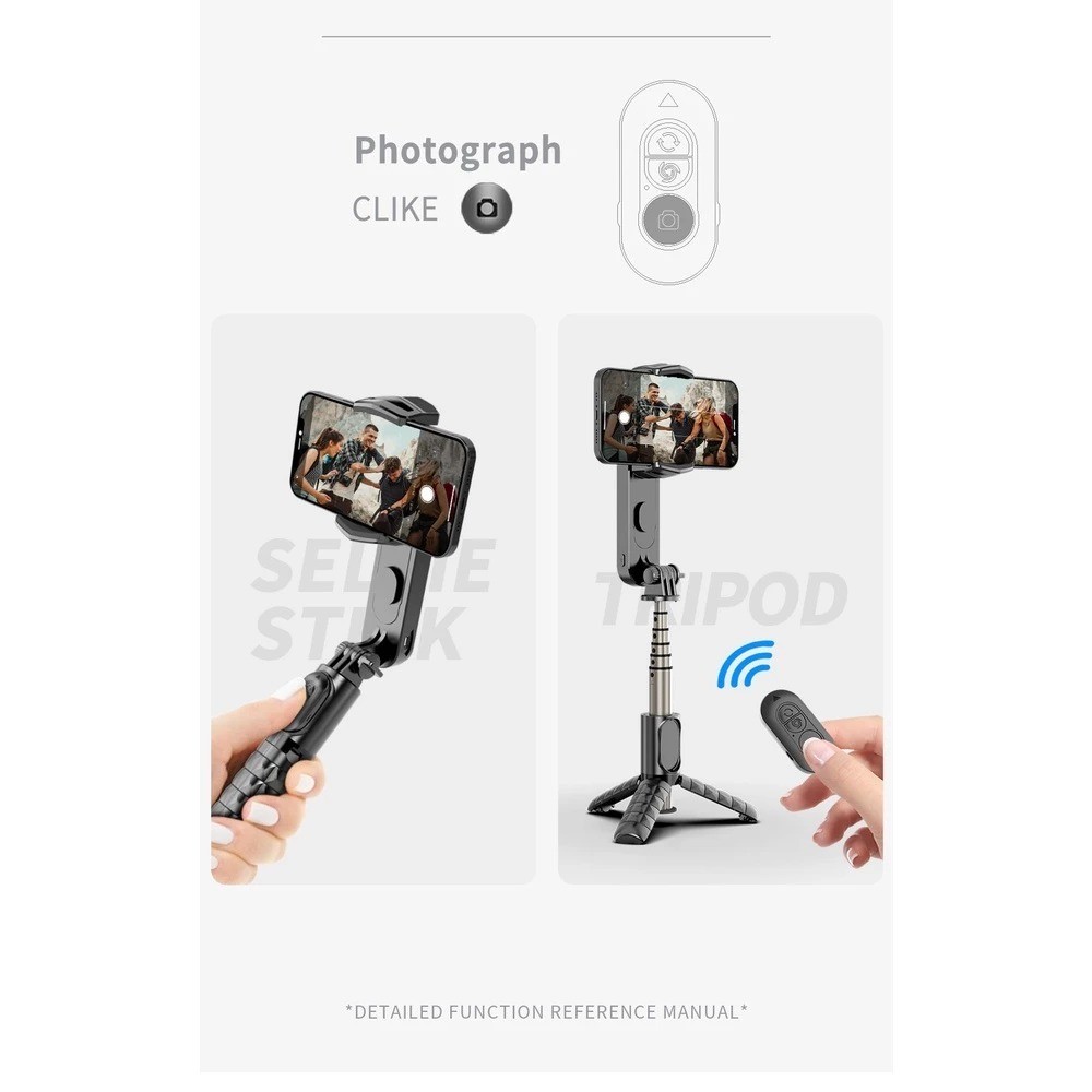 GROTIC Tripod Gimbal Q09 Stabilizer HP Auto Balance Fill LightCO