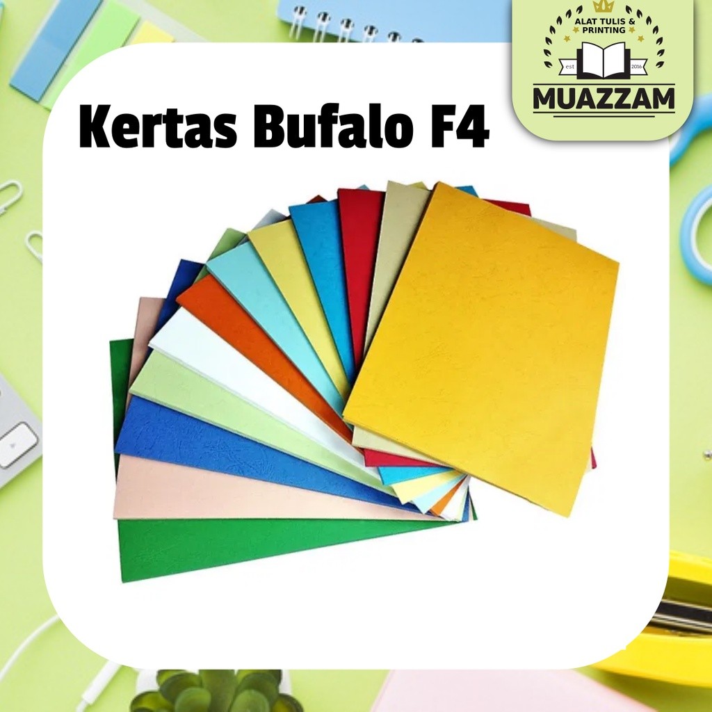 

Kertas Bufalo Warna Polos F4 Per 1 Lembar