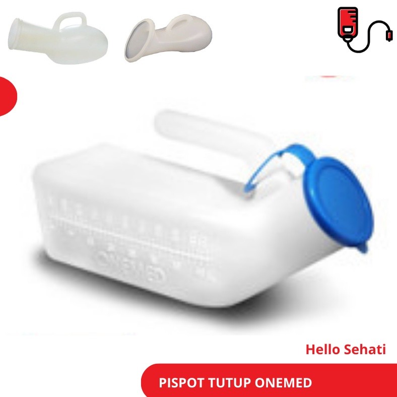 TSO - Pispot Onemed  Tutup Anak Dewasa Laki Laki Orang Tua Tempat Urine Urin Kapasitas 2 Liter terba