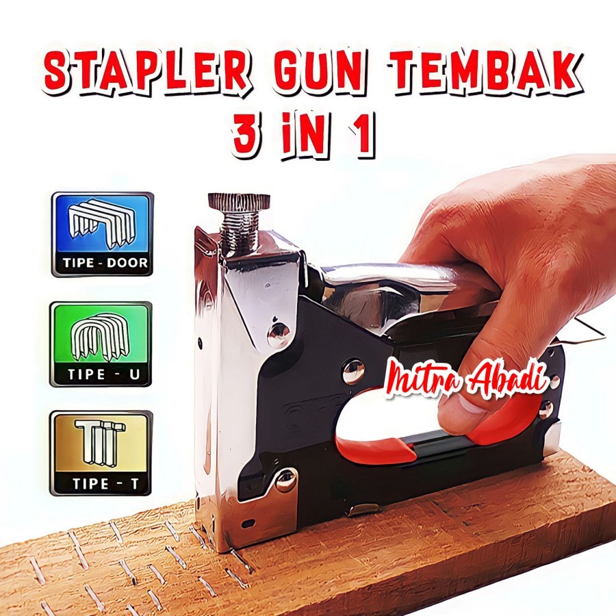 

Staples / Stapler Gun Tacker Tembak 3 IN 1 SERBAGUNA