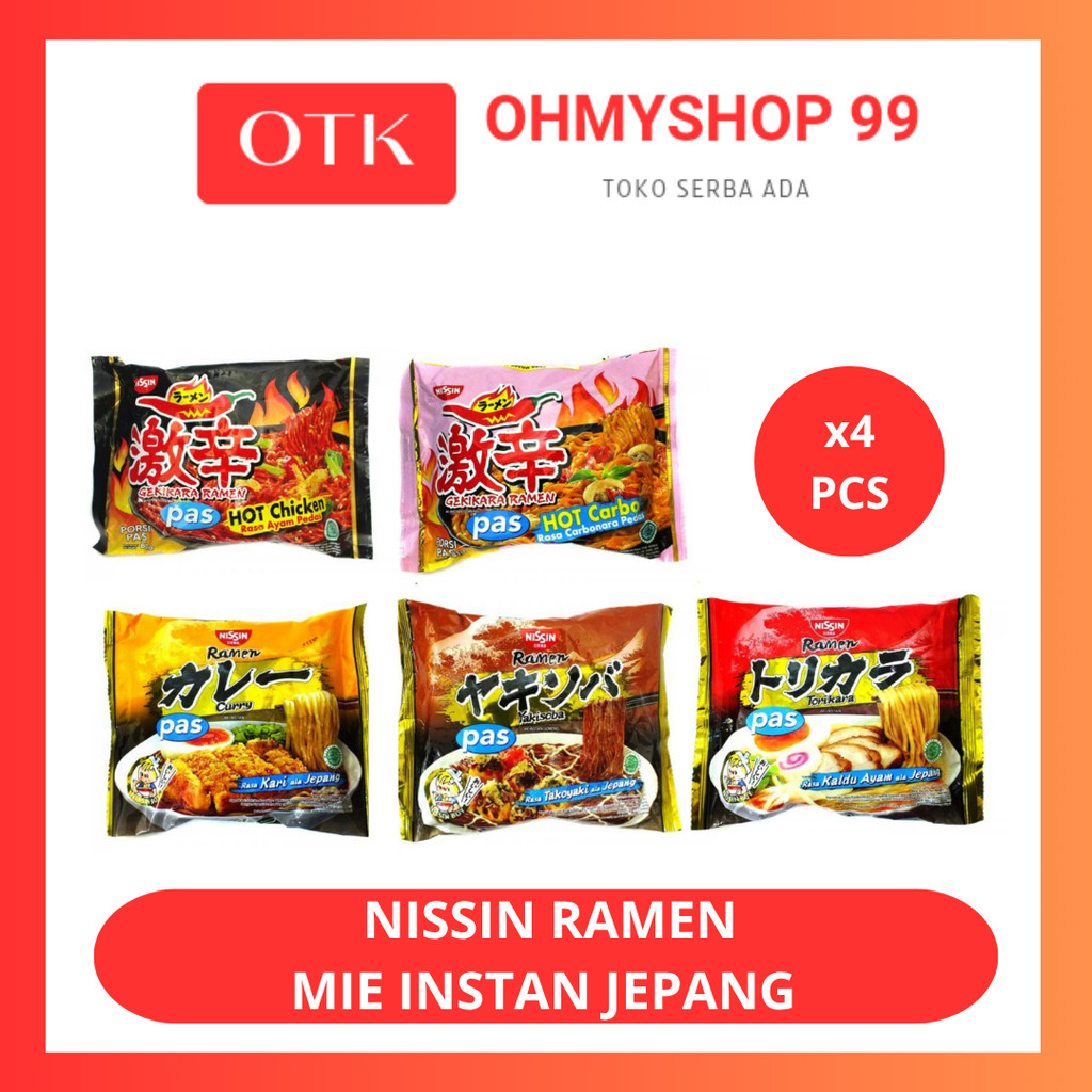 

Nissin Ramen Mie Instan Jepang 80gr x 4 pcs