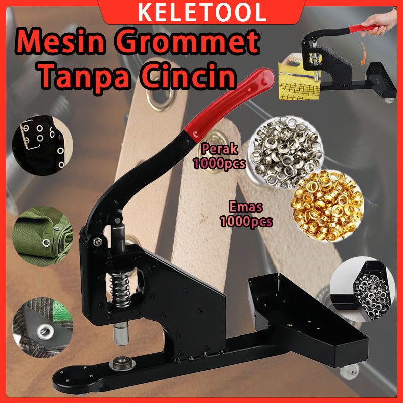 Mesin Grommet Press Tangan Mesin Grommet Lubang Kancing Mesin Kancing Press Tangan Logam Mesin Pembu