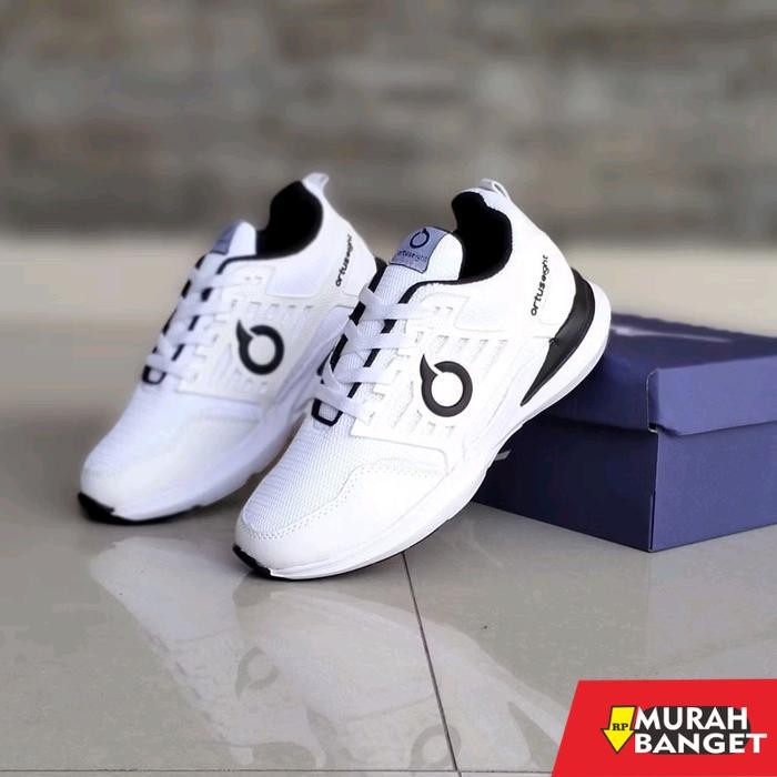 Sepatu Running Putih Sneakers Jogging Olahraga Unisex Terlaris Pria Wanita Outdoor - Ortus Putih, 36