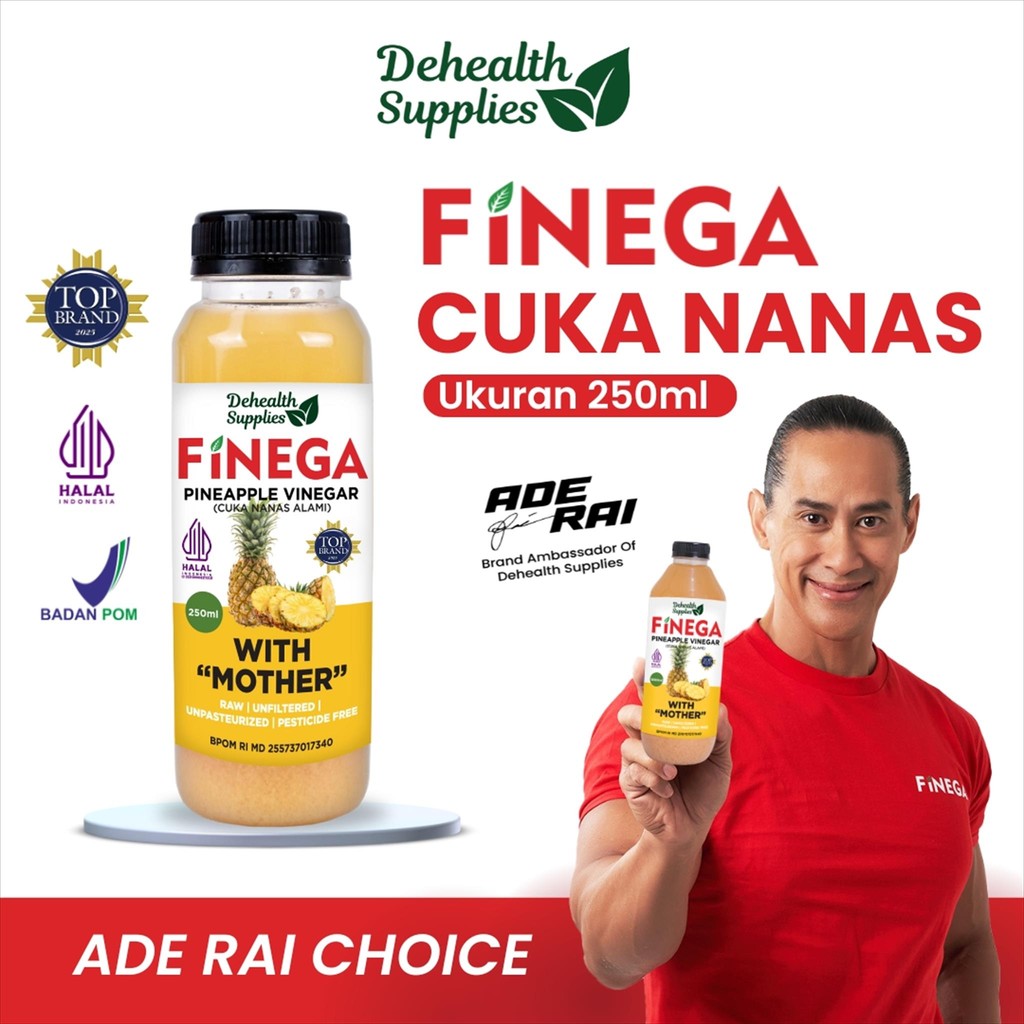 

Finega Cuka Nanas 250ml ( Plastik ) Pineapple Vinegar Vinega