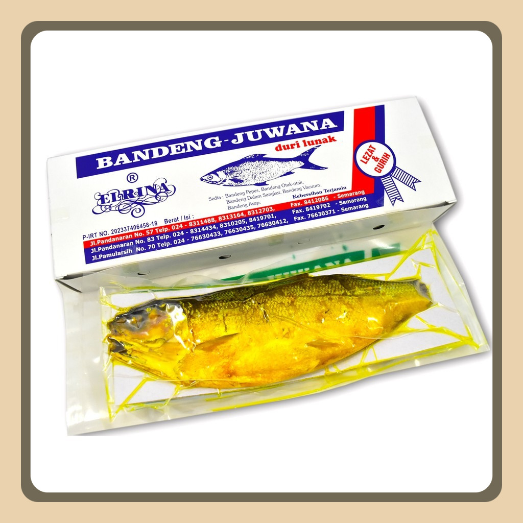 

1KG Bandeng Presto Elrina(Vacuum Basah) asli Semarang