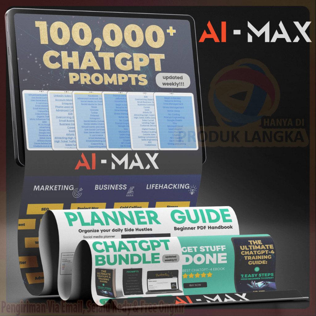 100.000++ Prompt ChatGPT Mantap Buat Copas | Prompt ChatGPT Terbaik | ChatGPT Cheat Sheet|AI Prompts