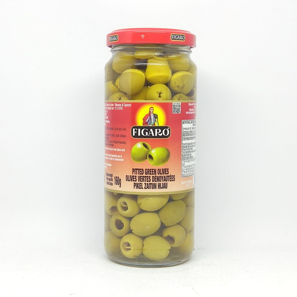 

FIGARO PITTED GREEN OLIVES 340 GR