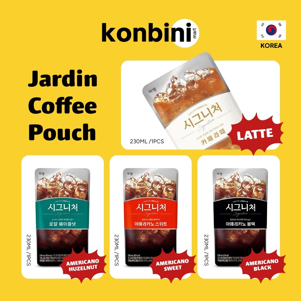 

PALUBUTUNG - Korean Real Caffe Coffee Pouch Hazelnut Coffee Sweet Americano Black Americano Peach Ice Tea Real Shine Muscat