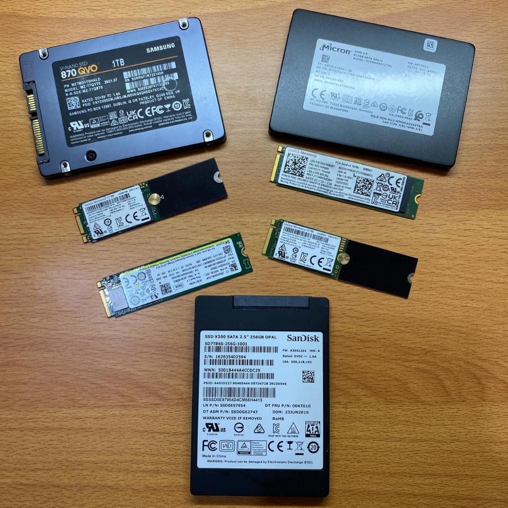 SSD M2 Nvme SATA 256GB 512GB 1TB Original Second / Bekas Copotan Semua Merk