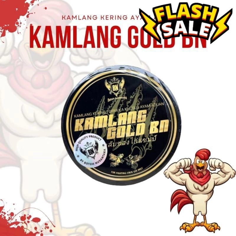 Doping Ayam Adu Top KAMLANG KERING GOLD BN JAMU STAMINA NAFAS TENAGA MAKSIMAL KAMPLANG