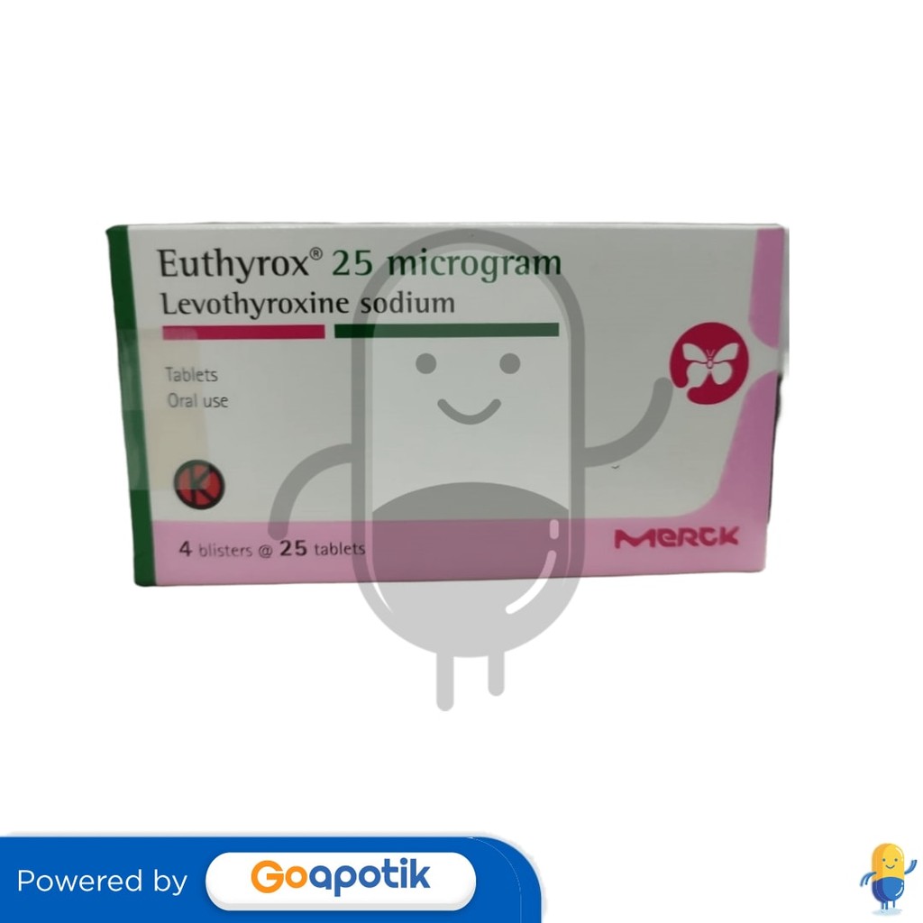 Euthyrox 25 Mcg Box 100 Tablet