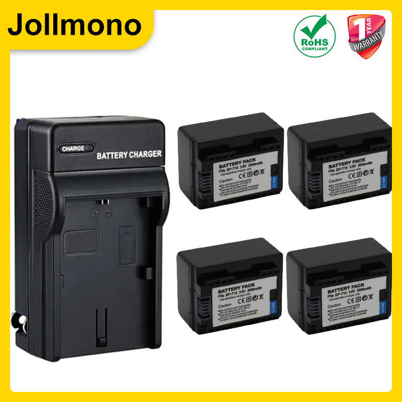 BP-718 BP718 Battery for Canon LEGRIA HF R86 R806 R76 R706 R66 R47 R48 R406 R36 R38 R506 Camcorder R