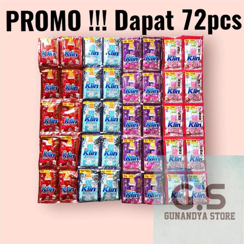 

72pcs Soklin Liquid 500an Detergent Cair Murah