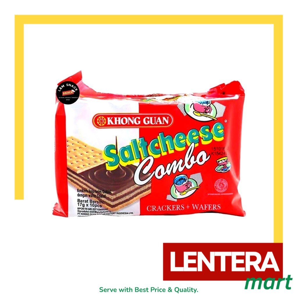 

Saltcheese Combo Biskuit Cokelat Khong Guan 1 Pack Isi 10 pcs @20gr LenteraMart