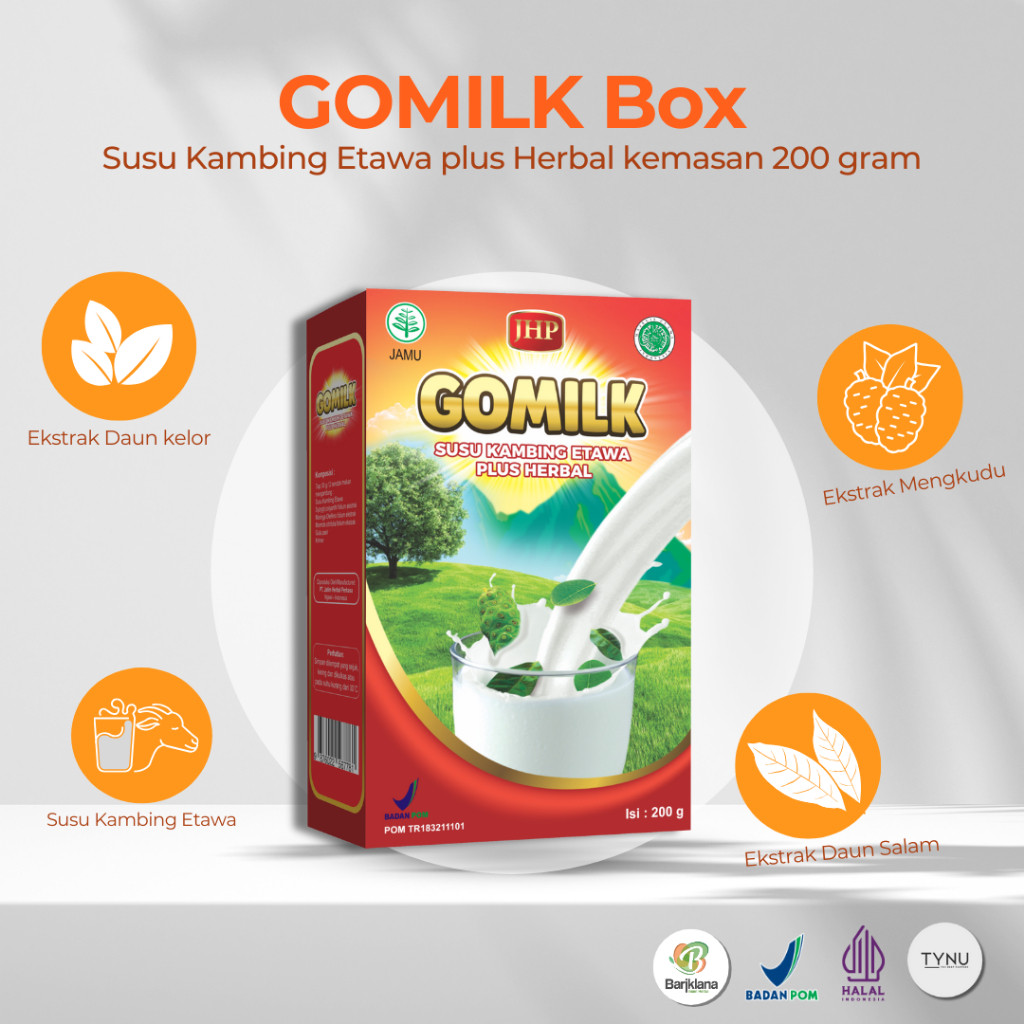 

Gomilk Susu Kambing Etawa Bubuk 200g