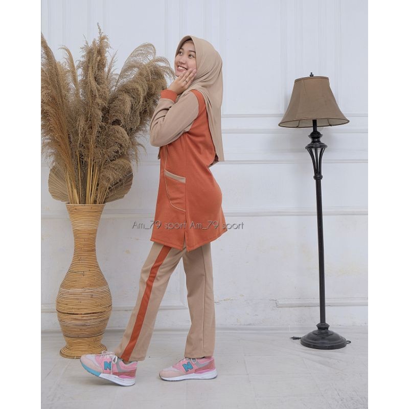 ARDIOSHOP Baju Olahraga Syar'i Muslim | Senam Muslimah | Setelan Olahraga Muslimah