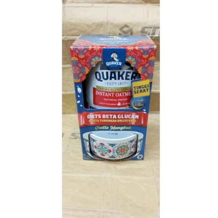 

PROMO!Quaker Oat/Havermout oatmeal Instan Free mangkok cantik 800 gramREADY