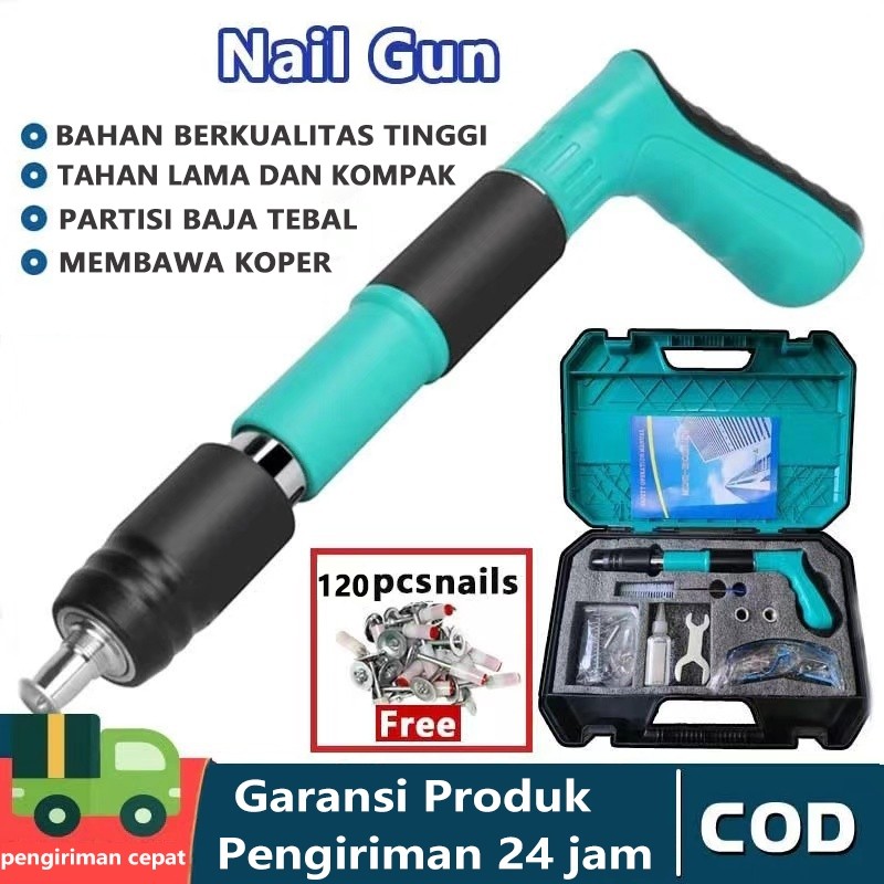 

MAKITA Nail Gun Manual Steel Fastening Gun Ramset Gun Alat Paku Tembak Paku Tembok Beton Paku Lurus Mini / Alat pistol Paku Tembak Beton