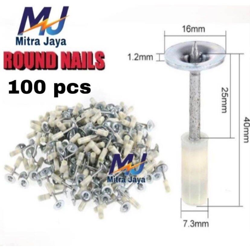 

100 Pcs Isi ulang Paku Beton Stampset Refil Ramset Boset 7.3mm/100pcs
