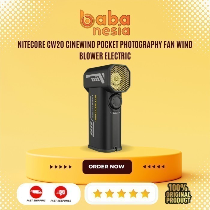 NITECORE CW20 CineWind Pocket Photography Fan Wind Blower Electric