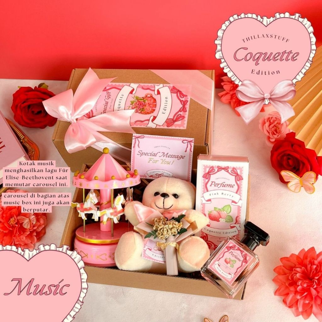

[COQUETTE EDITION - MUSIC] KADO MUSIK BOX MUSIC BOX ULANG TAHUN CEWEK WISUDA ANNIVERSARY | HAMPERS GIFT BOX SAHABAT CEWEK | KADO HAPPY BIRTHDAY KADO HAPPY GRADUATION | KADO PACAR CEWE