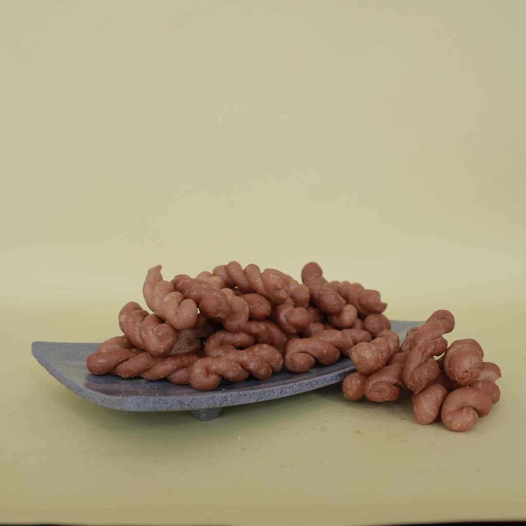 

Pluntir Warna 1Kg Rasa Manis Gurih dan renyah/ Plintiran / Untir Untir / Kue Tambang