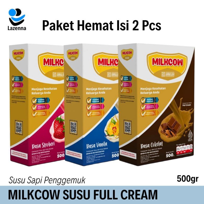 

[PROMO PAKET HEMAT 2 PCS] MILKCOW PENGGEMUK SUSU KELUARGA 500 GRAM