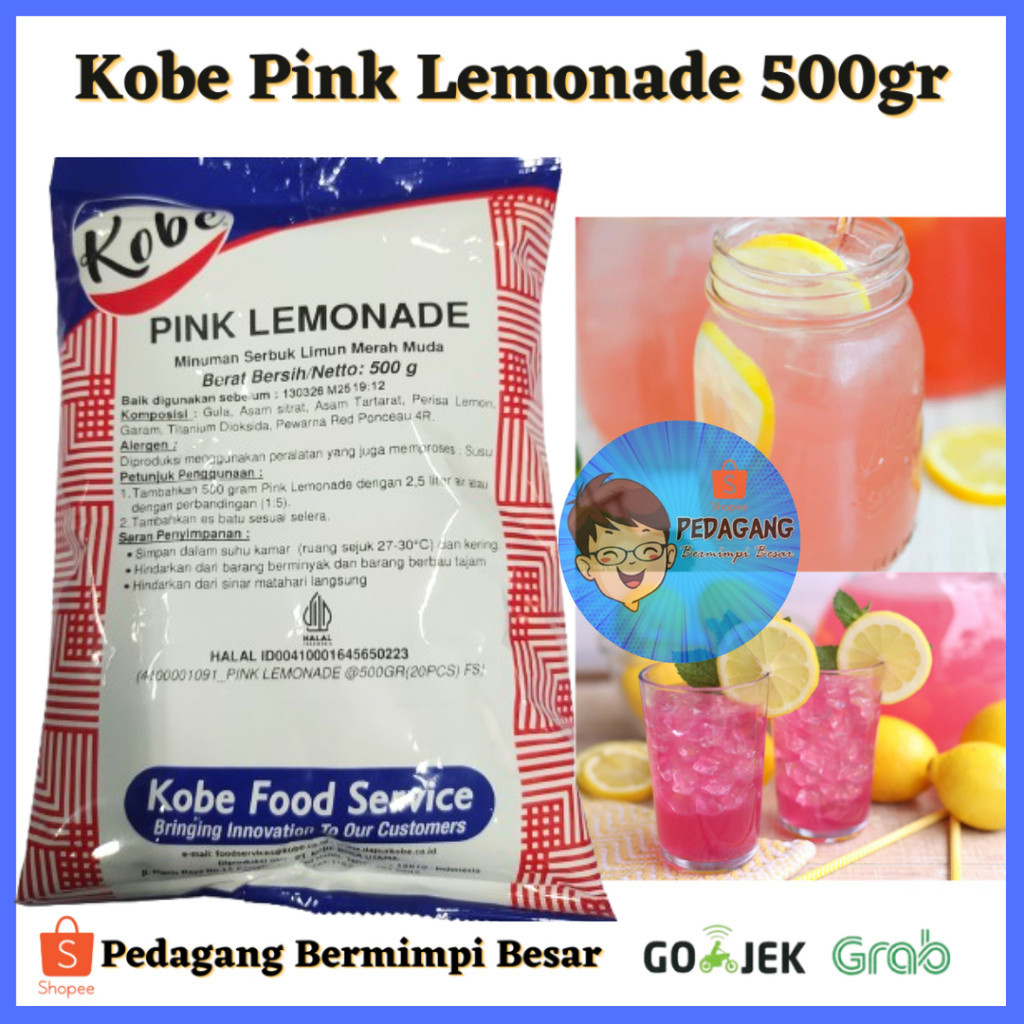 

Kobe Pink Lemonade 500g/ serbuk jeruk nipis / Pink Lemonade 500g