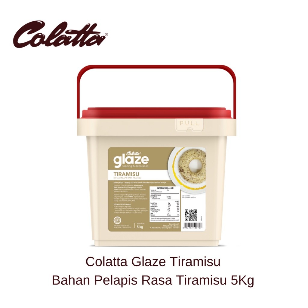 

Colatta Glaze Tiramisu - Bahan Pelapis Rasa Tiramisu 5Kg