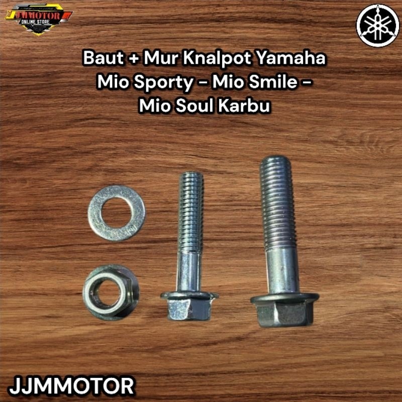 Baut Pegangan Knalpot Atas Bawah Yamaha Mio Sporty Mio Smile Mio Soul Karbu