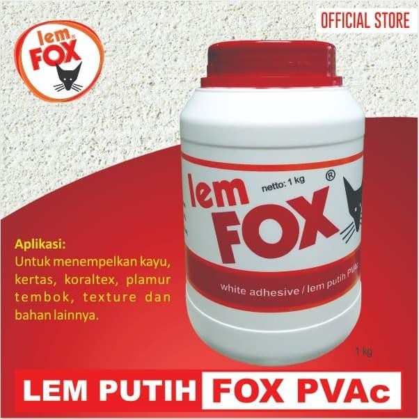 

Lem Fox Putih Lem Kayu PVAC Botol 1 kg
