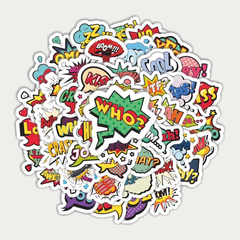 

Sticker Pack Sticker Komik Bubble Kawaii Sticker | Sticker TUMBLR | Stiker LAPTOP KOPER HELM