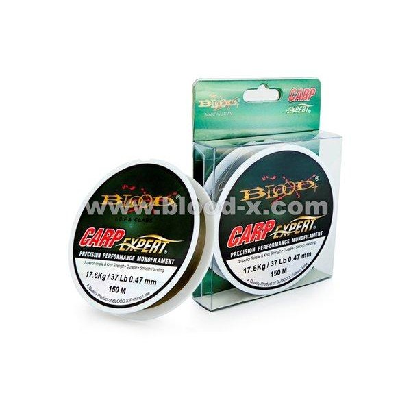 Senar Pancing Mudah Tenggelam Blood-X Carp Expert - 150 Meter - 0.05mm - Mahakammancing
