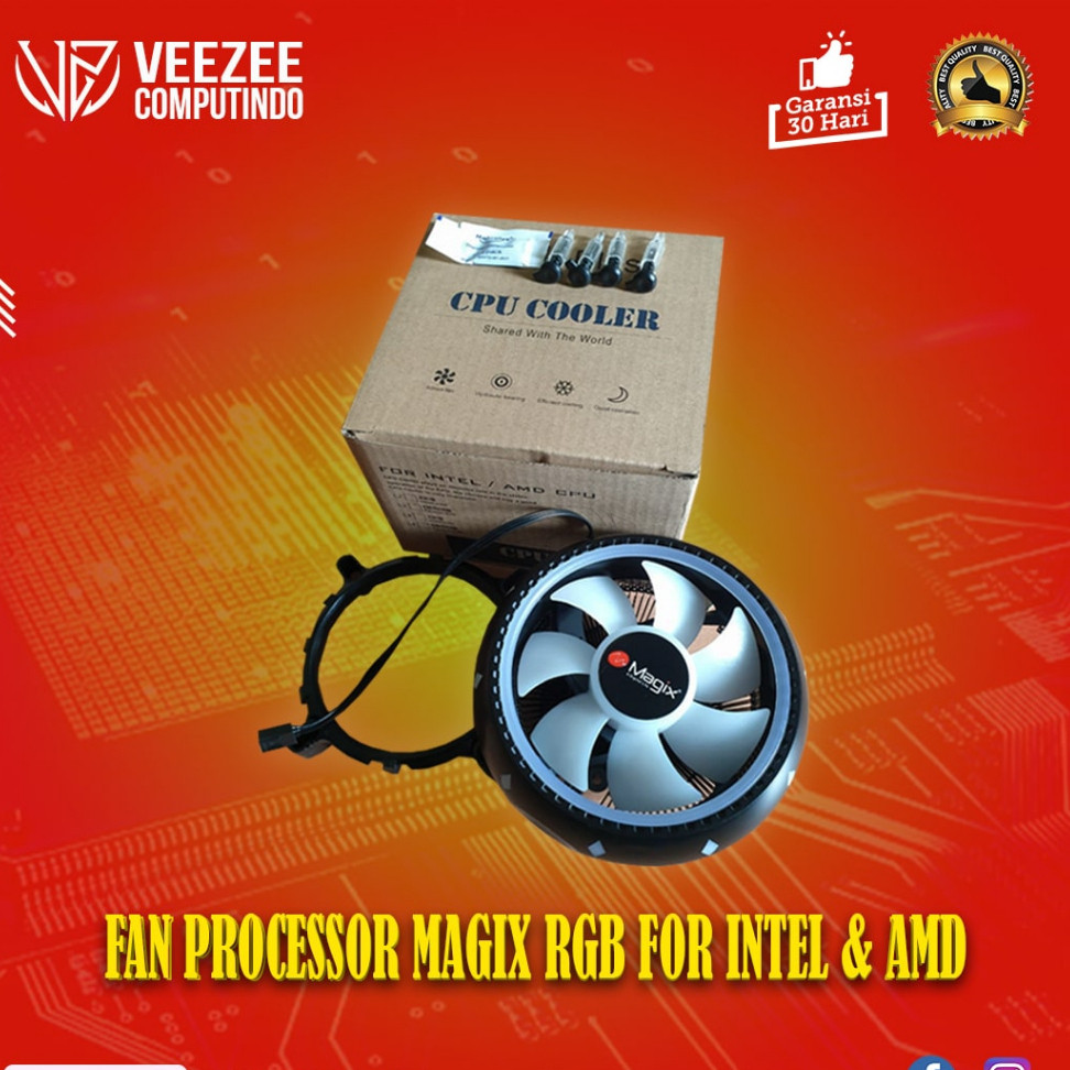 HSF Cooler RGB / Fan Processor Cooling 12" Magix new for Intel AMDCO